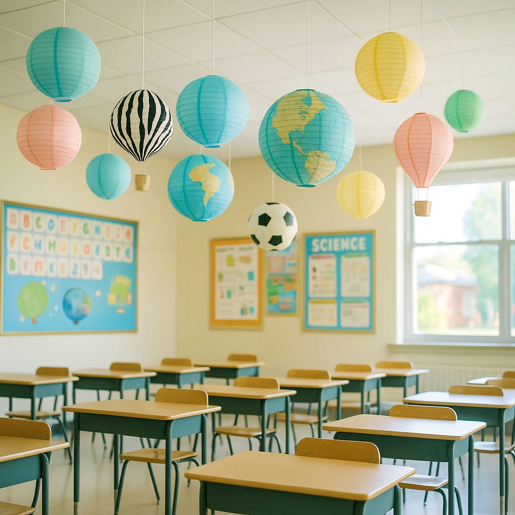 How to Decorate a Classroom with Paper Lanterns (Back to School)