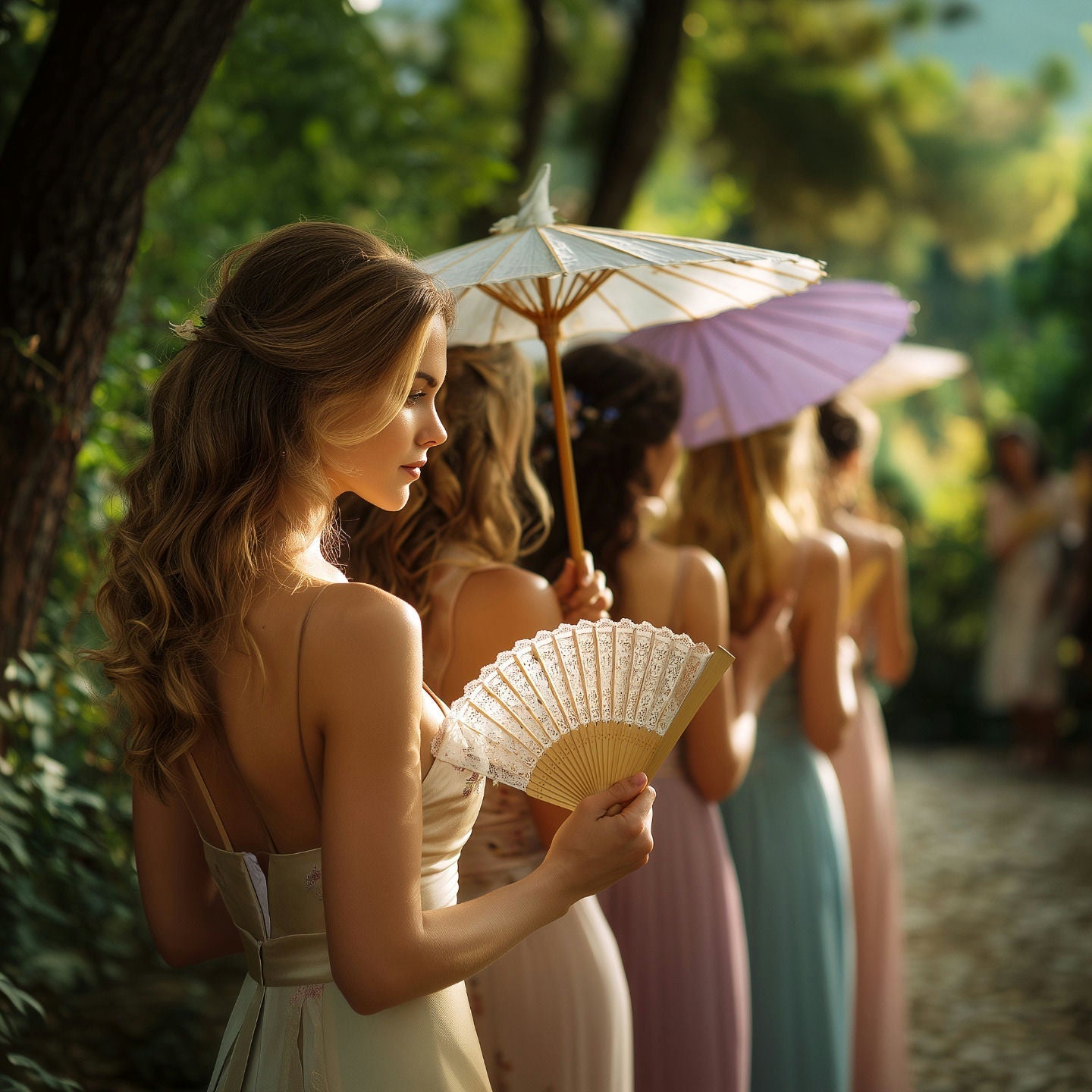 Why Every Summer Wedding Needs Parasols and Hand Fans