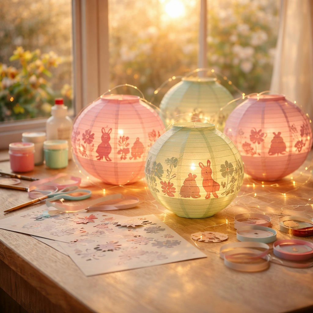 DIY Creative Easter Craft Ideas Using Lanterns and Lights