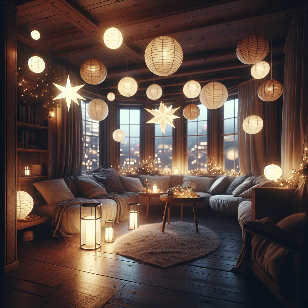 2026 New Year’s Eve Decor Ideas with Paper and Star Lanterns