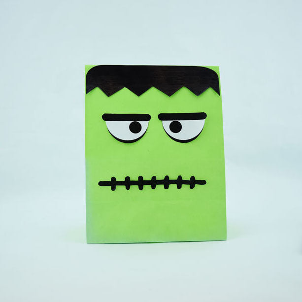 DIY Halloween Treat Bag Frankenstein