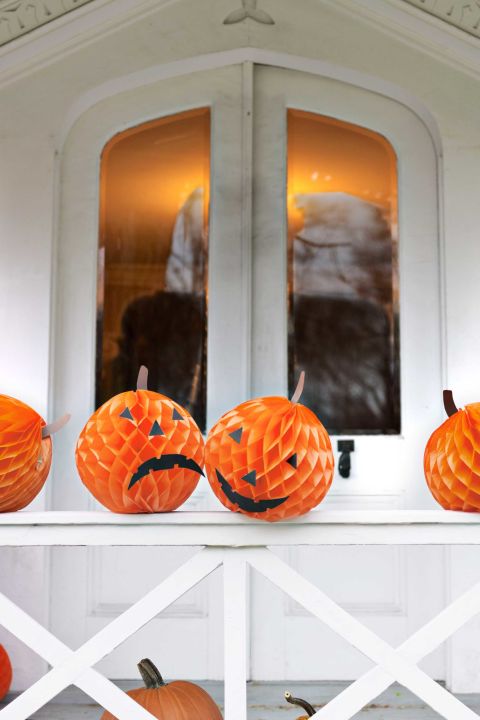 Easy Halloween Honeycomb Lantern Ball Decoration