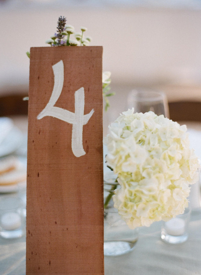 Wooden Wedding Table Number Ideas