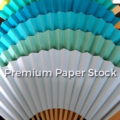 Premium Paper Solid Colored Folding Hand Fans