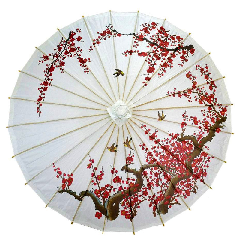 Patterned Paper and Nylon Parasol Umbrellas