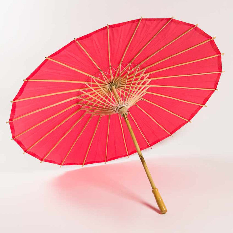 Solid Color Paper Parasol Umbrellas in Assorted Sizes