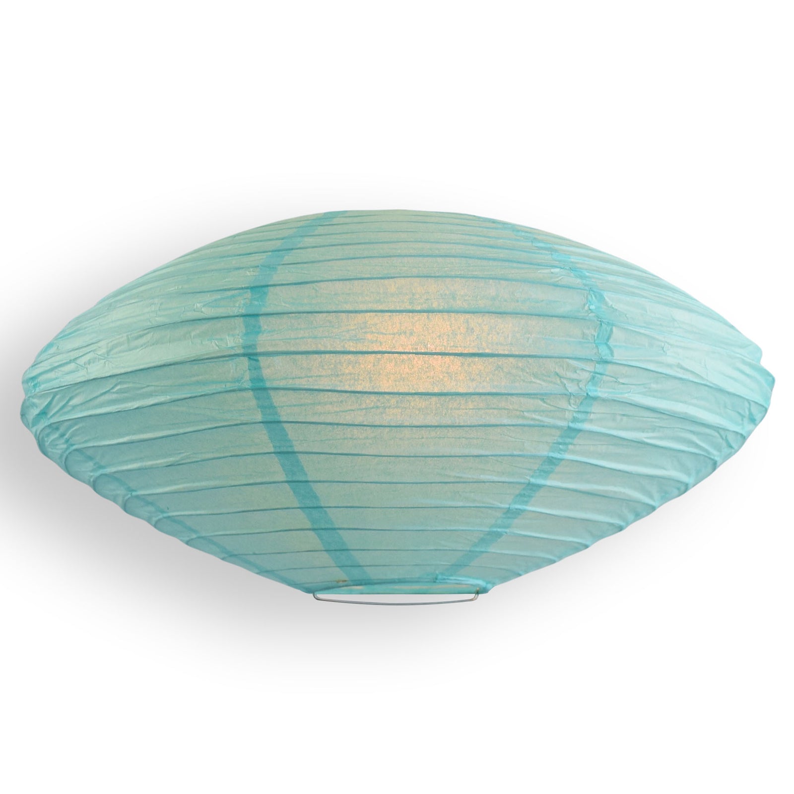 16" Water Blue Saturn UFO Paper Lantern