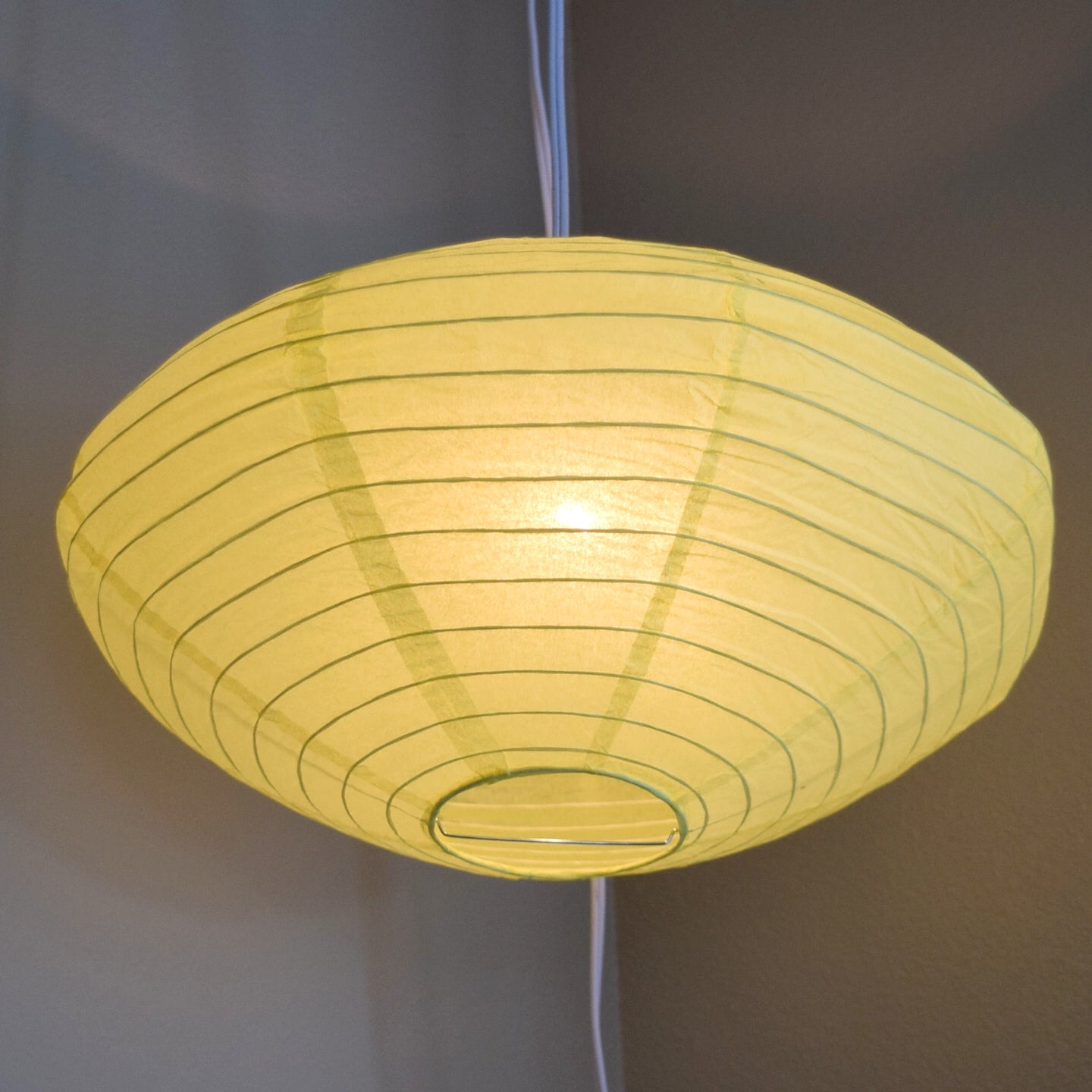 16" Yellow Saturn UFO Paper Lantern