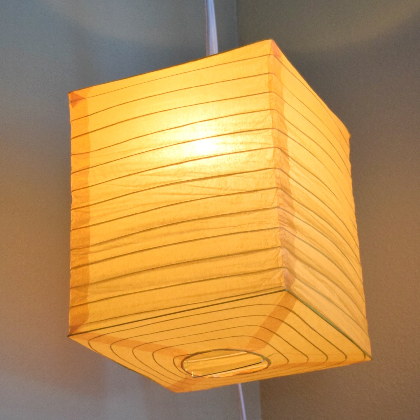 Orange Hako Paper Lantern (8 inch x 10 inch)