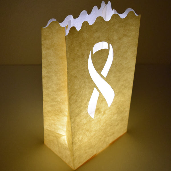 Breast Cancer Awareness Luminary Bags (Set of 10) PaperLanternStore