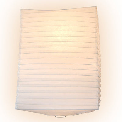 White Hako Paper Lantern - PaperLanternStore.com - Paper Lanterns, Decor, Party Lights &amp; More