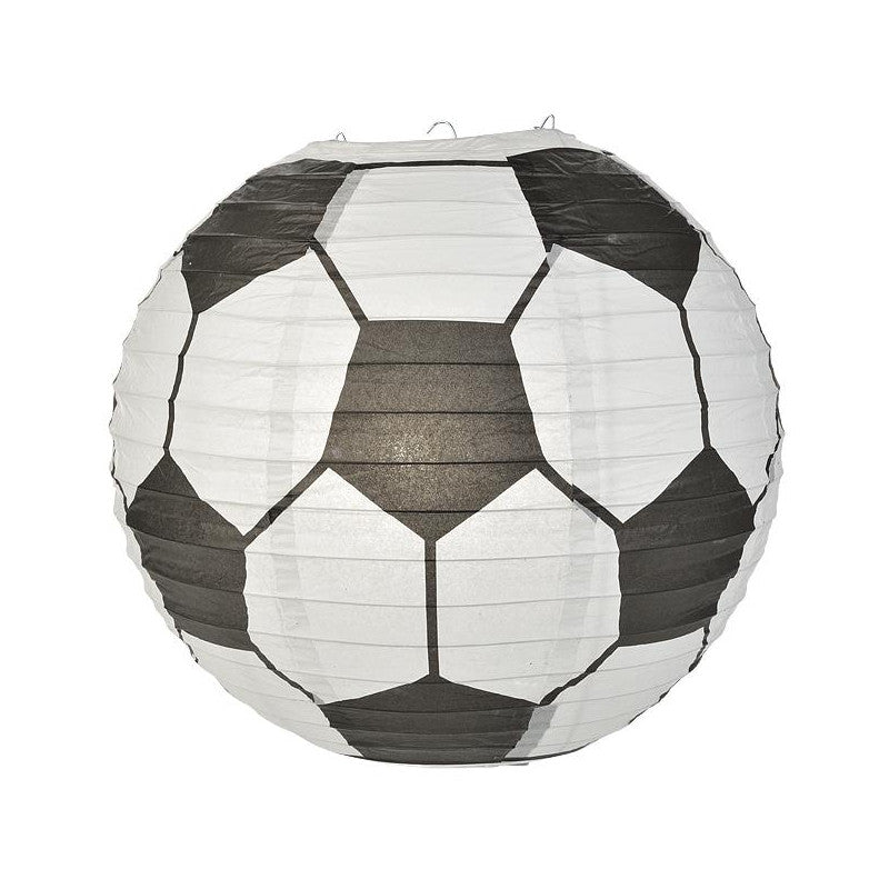 Soccer Ball / Futbol Paper Lantern Shaped Sports Hanging Decoration - PaperLanternStore.com - Paper Lanterns, Decor, Party Lights & More
