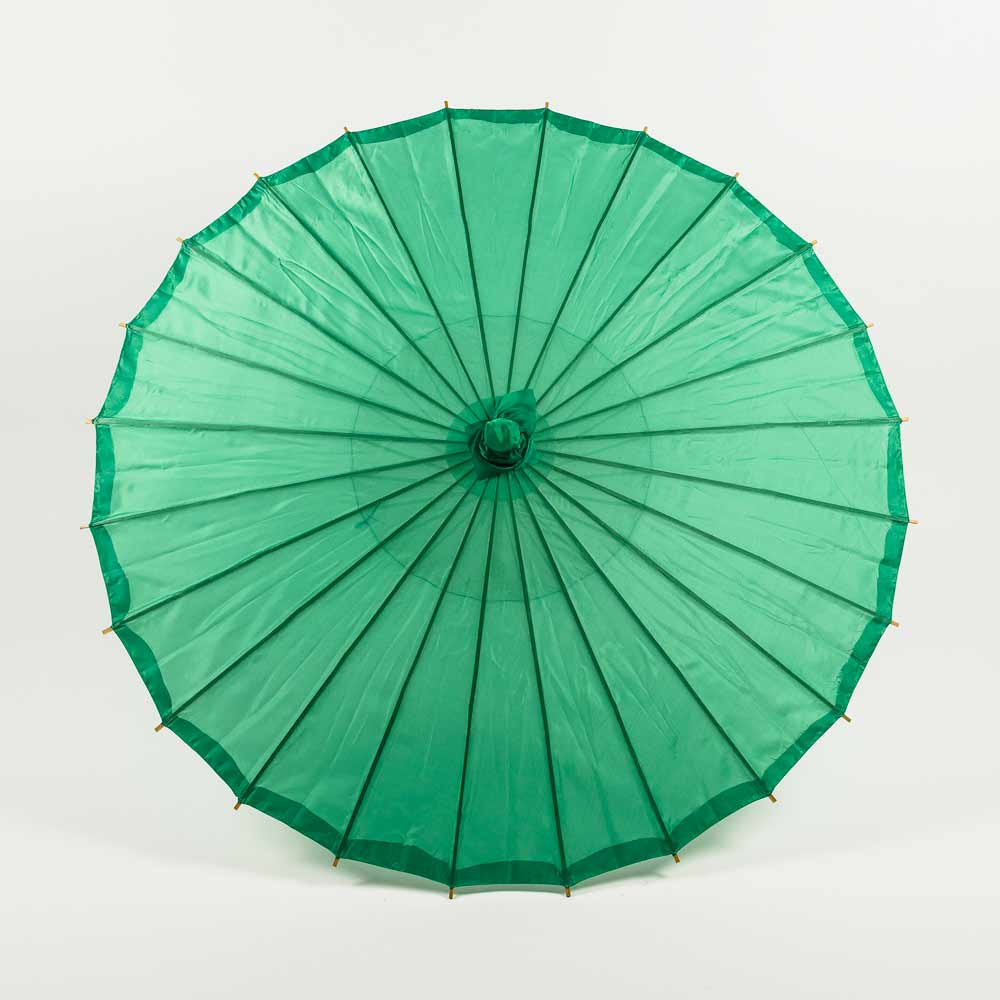 32&quot; Emerald Green Parasol Umbrella, Premium Nylon with Elegant Handle