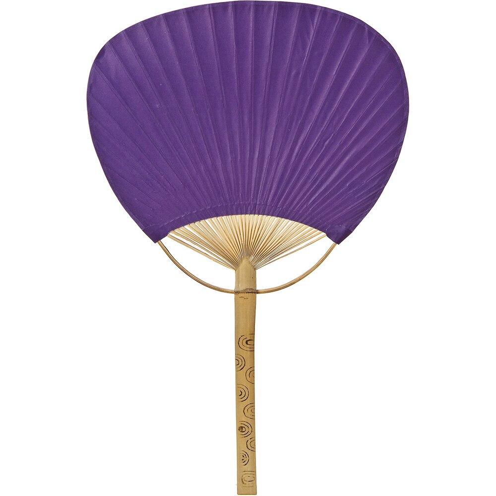 Plum Purple Paper Paddle Fan, Set of 10 - PaperLanternStore.com - Paper Lanterns, Decor, Party Lights &amp; More