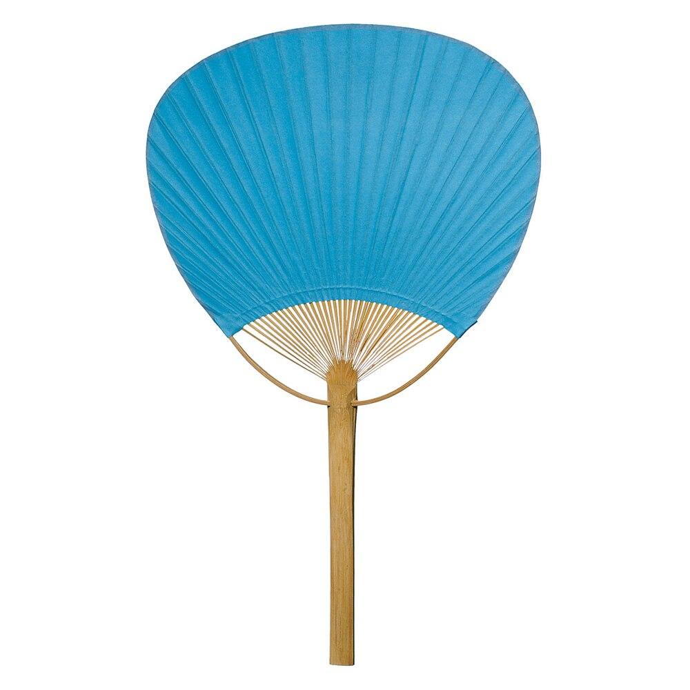 Turquoise Blue Paper Paddle Fan (10-Pack) - PaperLanternStore.com - Paper Lanterns, Decor, Party Lights & More