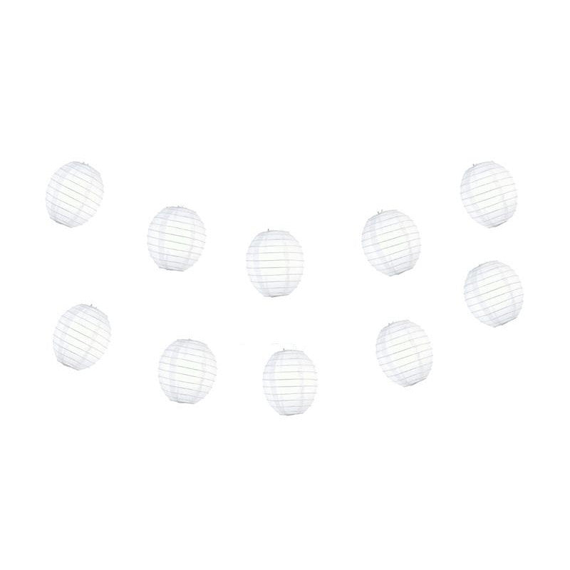 4 Inch White Kawaii Unique Shaped Paper Lantern (10-PACK) - PaperLanternStore.com - Paper Lanterns, Decor, Party Lights & More
