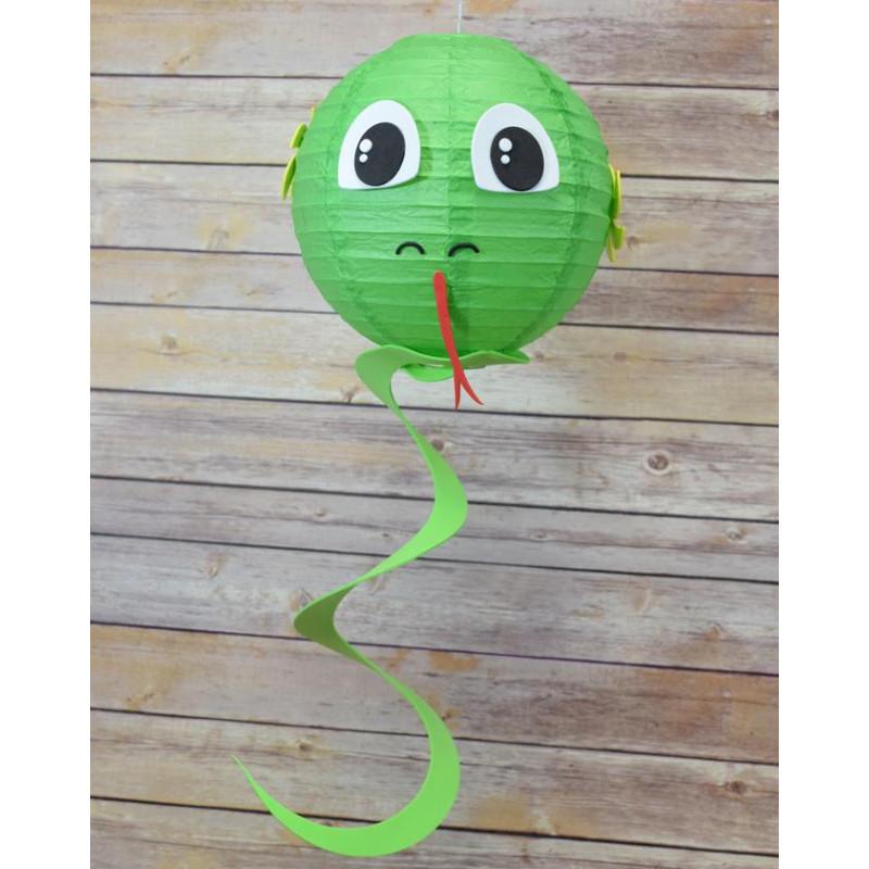 FACE ONLY 8" Paper Lantern Animal Face DIY Kit - Snake (Kid Craft Project) - PaperLanternStore.com - Paper Lanterns, Decor, Party Lights & More