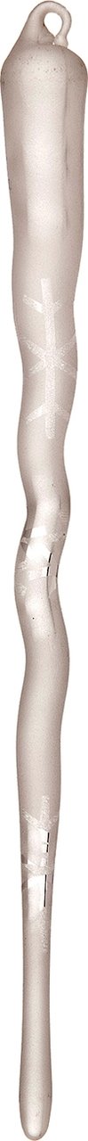 Heirloom Glass Icicle Ornament (frosted design) - PaperLanternStore.com - Paper Lanterns, Decor, Party Lights & More