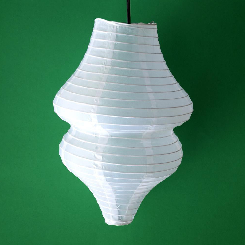 White Beehive Unique Shaped Nylon Lantern, 10-inch x 14-inch - PaperLanternStore.com - Paper Lanterns, Decor, Party Lights &amp; More