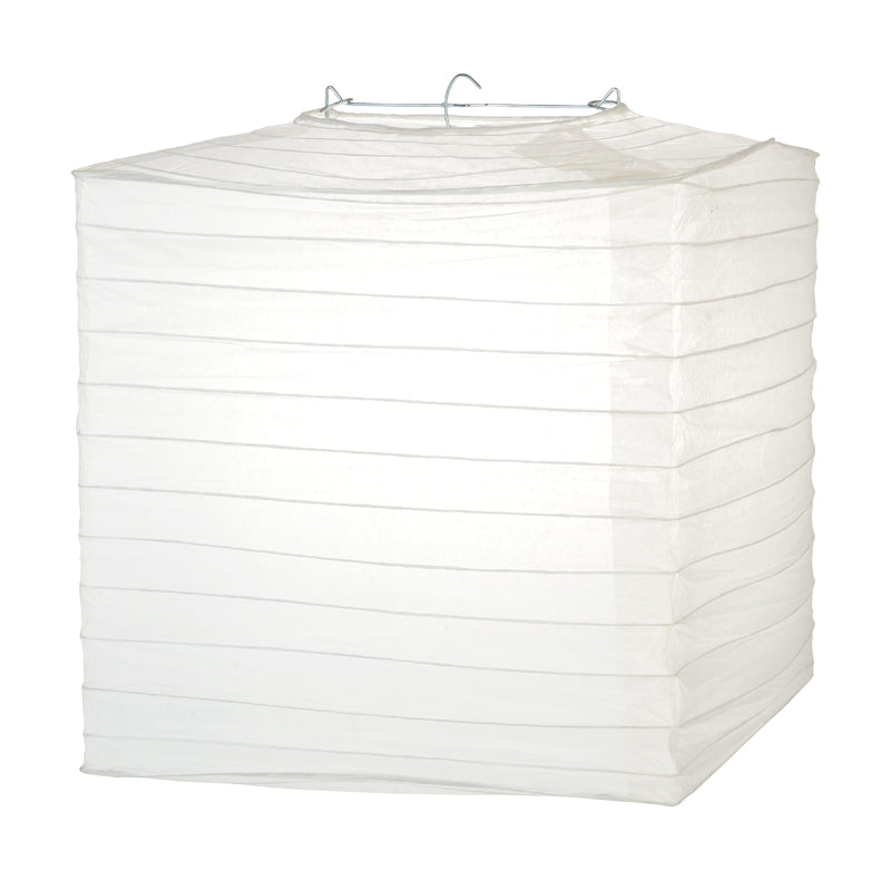 10" Beige Square Shaped Paper Lantern - PaperLanternStore.com - Paper Lanterns, Decor, Party Lights & More
