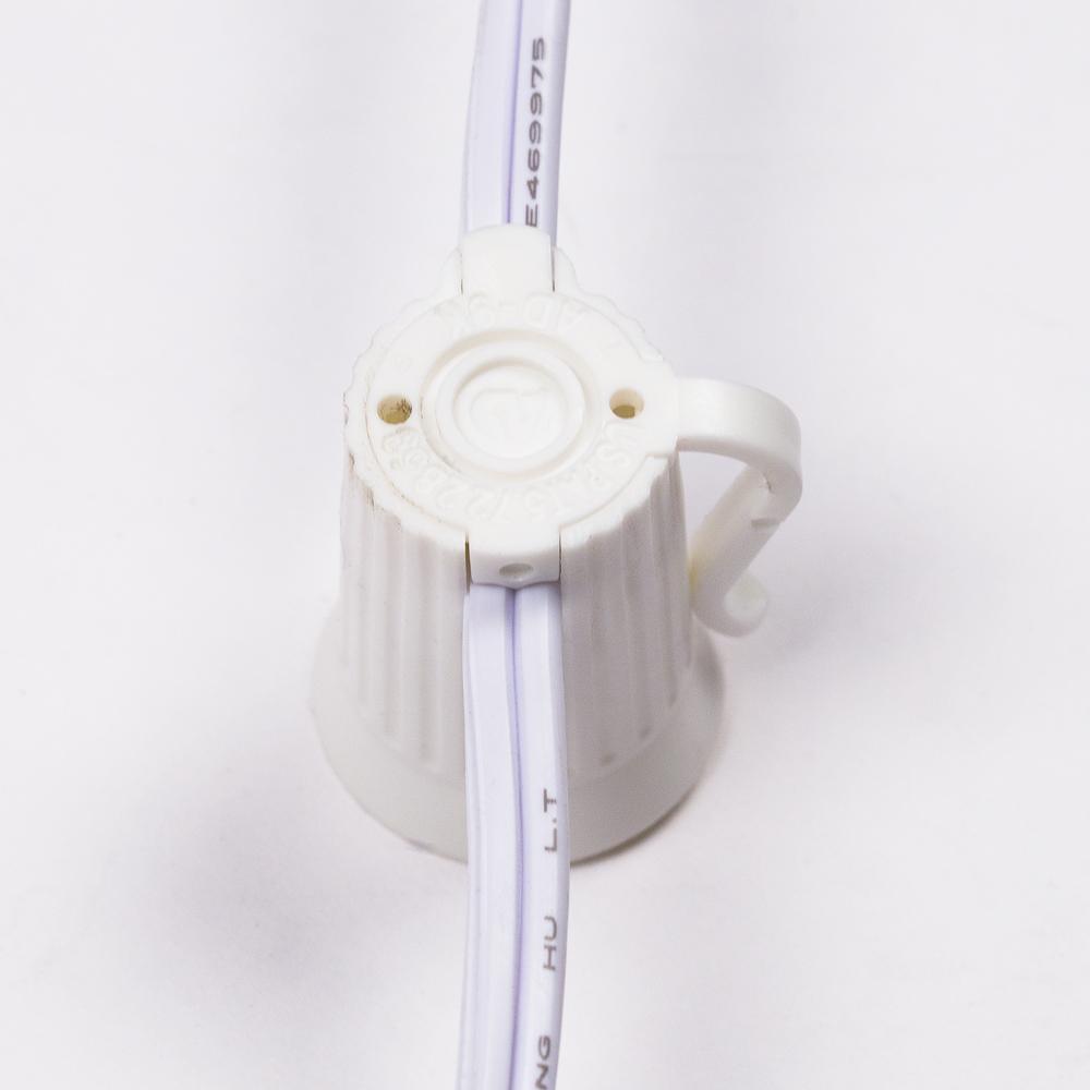12&quot; Wedding Paper Lantern String Light Decoration COMBO Kit (21 FT, EXPANDABLE, White Cord)