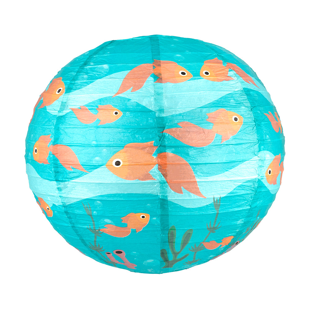 Gold Fish Paper Lantern - PaperLanternStore.com - Paper Lanterns, Decor, Party Lights & More