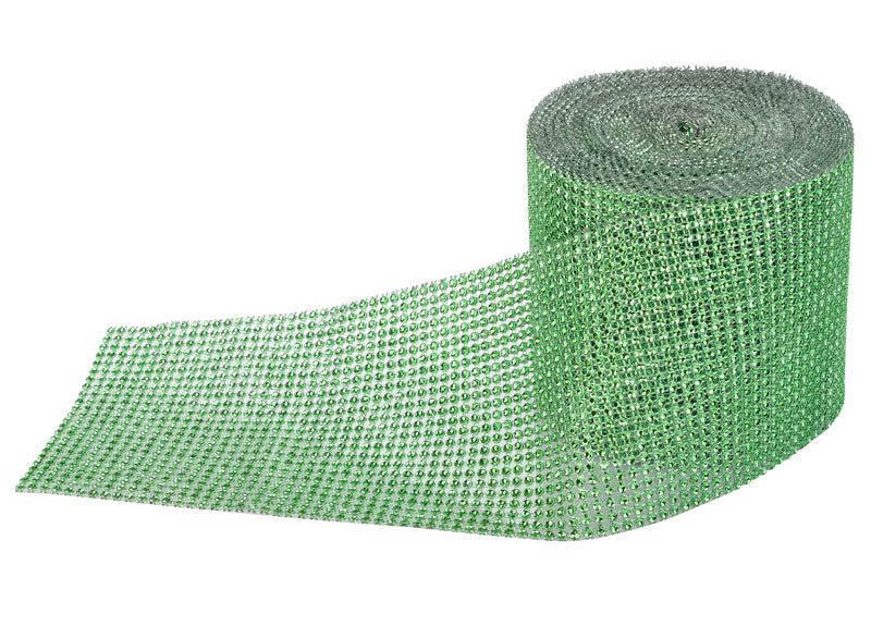 Apple Green Diamond Bling Wrap Roll - 30 FT - PaperLanternStore.com - Paper Lanterns, Decor, Party Lights & More
