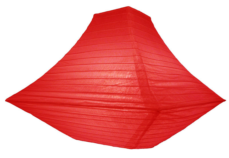 14" Red Pagoda Paper Lantern - PaperLanternStore.com - Paper Lanterns, Decor, Party Lights & More