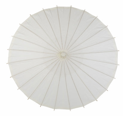 BULK PACK (10) 32" Beige / Ivory Paper Parasol Umbrellas - PaperLanternStore.com - Paper Lanterns, Decor, Party Lights & More