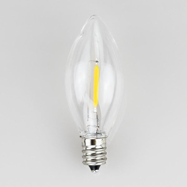 LED Filament E12 Candelabra Shatterproof Light Bulb, Dimmable, 0.6W, E12 Base - PaperLanternStore.com - Paper Lanterns, Decor, Party Lights & More