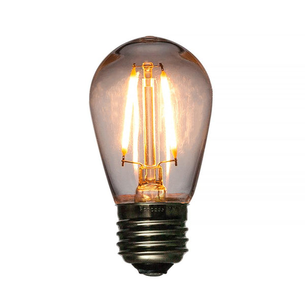 LED Filament S14 Shatterproof Energy Saving Light Bulb, Dimmable, 2W, E26 Medium Base - PaperLanternStore.com - Paper Lanterns, Decor, Party Lights & More