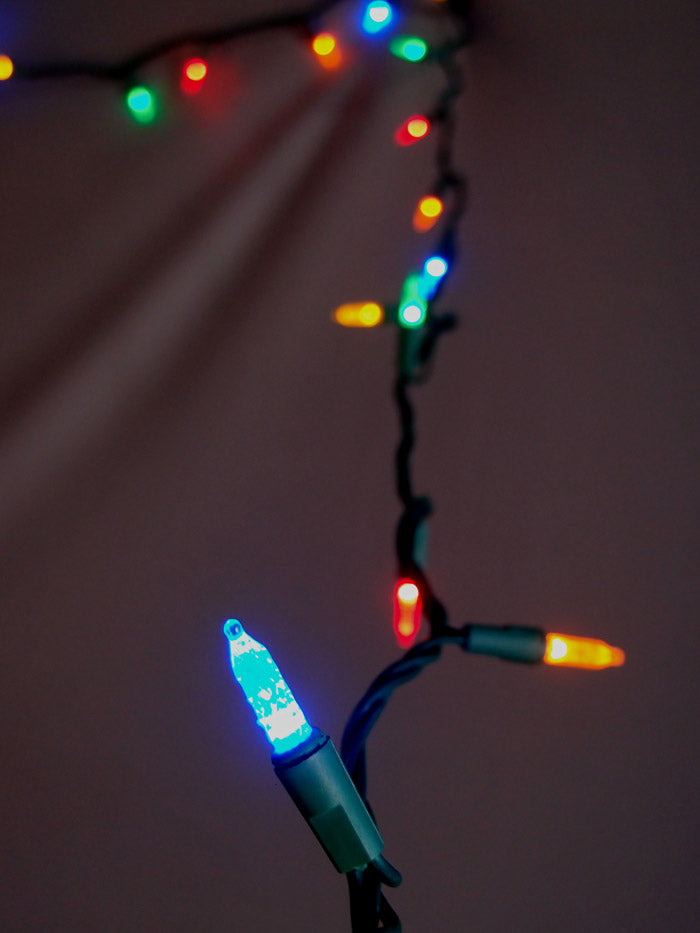 70 Outdoor RGB LED M6 Mini String Lights, 23.6 FT Green Cord, Weatherproof, Expandable - PaperLanternStore.com - Paper Lanterns, Decor, Party Lights &amp; More