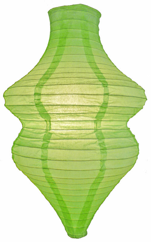 Light Lime Beehive Unique Shaped Paper Lantern, 10-inch x 14-inch - PaperLanternStore.com - Paper Lanterns, Decor, Party Lights & More