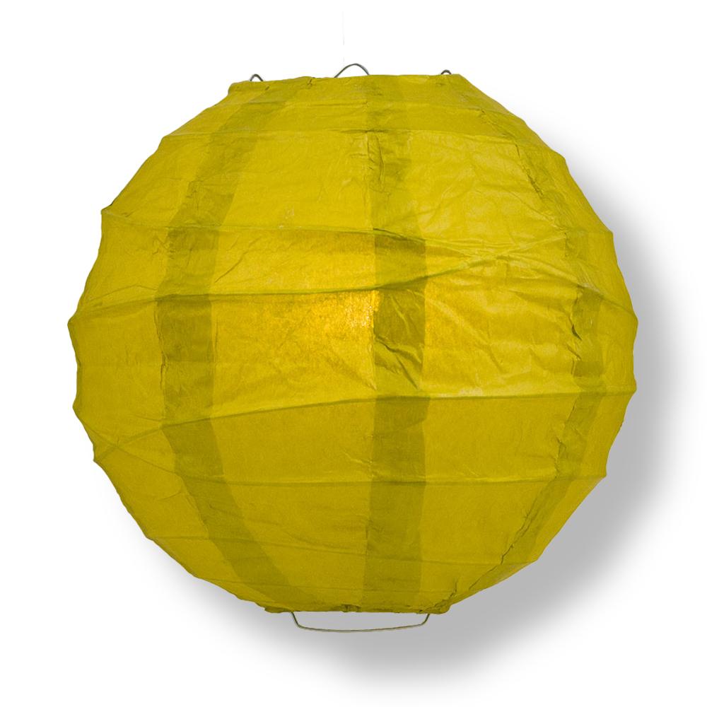 16&quot; Pear Round Paper Lantern, Crisscross Ribbing, Chinese Hanging Wedding &amp; Party Decoration - PaperLanternStore.com - Paper Lanterns, Decor, Party Lights &amp; More