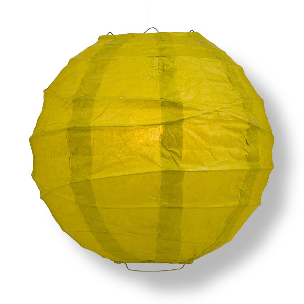 6" Pear Round Paper Lantern, Crisscross Ribbing, Chinese Hanging Wedding & Party Decoration - PaperLanternStore.com - Paper Lanterns, Decor, Party Lights & More