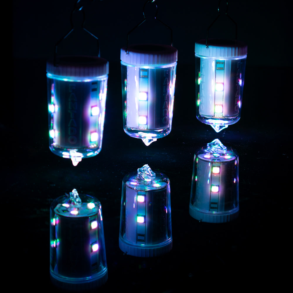 3-Pack Kit w/ Remote Control Color-Changing 9-LED Omni360 Omni-Directional Lantern Light, Hanging / Table Top (Battery Powered) - PaperLanternStore.com - Paper Lanterns, Decor, Party Lights & More