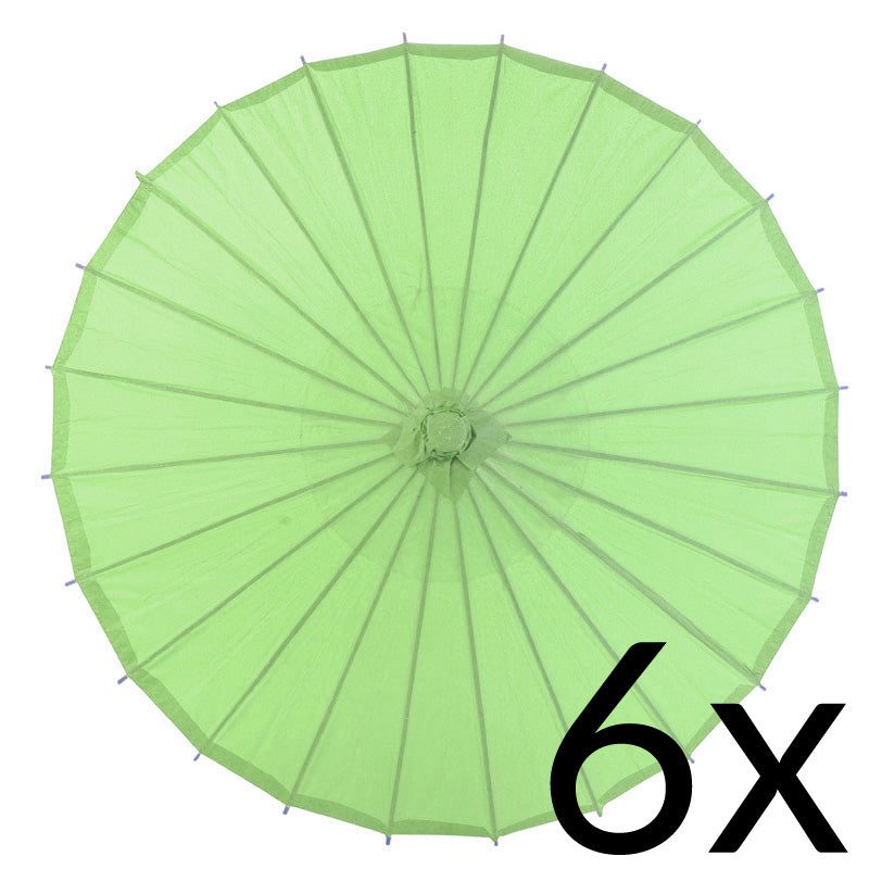 BULK PACK (6) 32&quot; Grass Greenery Paper Parasol Umbrellas - PaperLanternStore.com - Paper Lanterns, Decor, Party Lights &amp; More