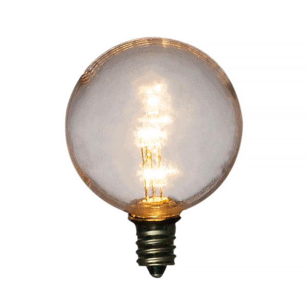 Warm White .5-Watt LED G40 Globe Light Bulb, Shatterproof, E12 Candelabra Base - PaperLanternStore.com - Paper Lanterns, Decor, Party Lights & More