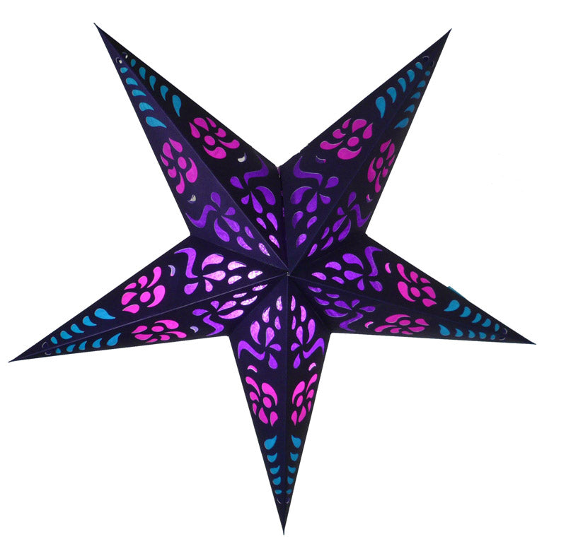 24" Purple Punch Paper Star Lantern, Chinese Hanging Wedding & Party Decoration - PaperLanternStore.com - Paper Lanterns, Decor, Party Lights & More