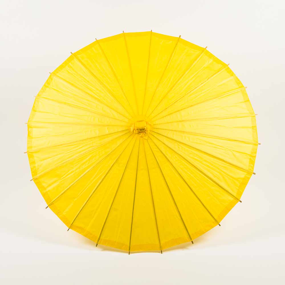 32" Yellow Paper Parasol Umbrella - PaperLanternStore.com - Paper Lanterns, Decor, Party Lights & More