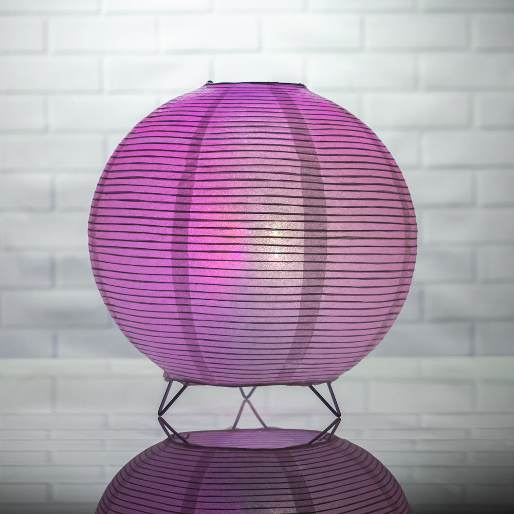 Round Fine Line Color-Changing LED Table Top Lantern Lamp Light KIT w/ Remote, Omni360 Battery Powered - PaperLanternStore.com - Paper Lanterns, Decor, Party Lights & More