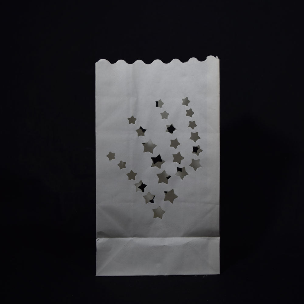 Shooting Star Paper Luminary Bags Path Lighting (10 PACK) - PaperLanternStore.com - Paper Lanterns, Decor, Party Lights & More