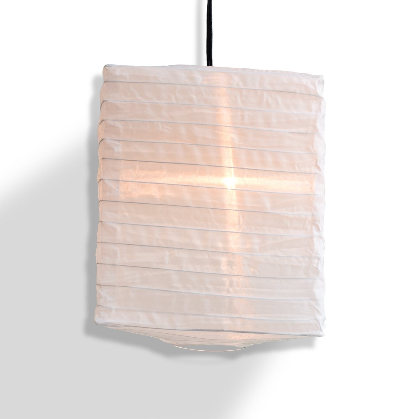 White Hako Unique Shaped Shimmering Nylon Lantern, 14-inch x 20-inch