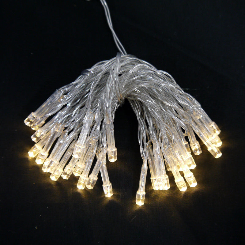 30 LED Warm White Mini String Lights, 10.8 FT Clear Cord, Battery Operated Powered - PaperLanternStore.com - Paper Lanterns, Decor, Party Lights & More