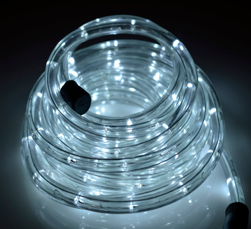 Cool White Outdoor LED Fairy String Rope Light, 33 FT, Clear Tube, AC Plug-In - PaperLanternStore.com - Paper Lanterns, Decor, Party Lights & More