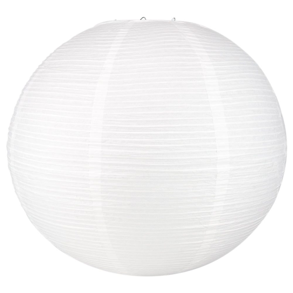 BULK PACK (5) 14&quot; White Fine Line Premium Even Ribbing Paper Lantern, Extra Sturdy - PaperLanternStore.com - Paper Lanterns, Decor, Party Lights &amp; More