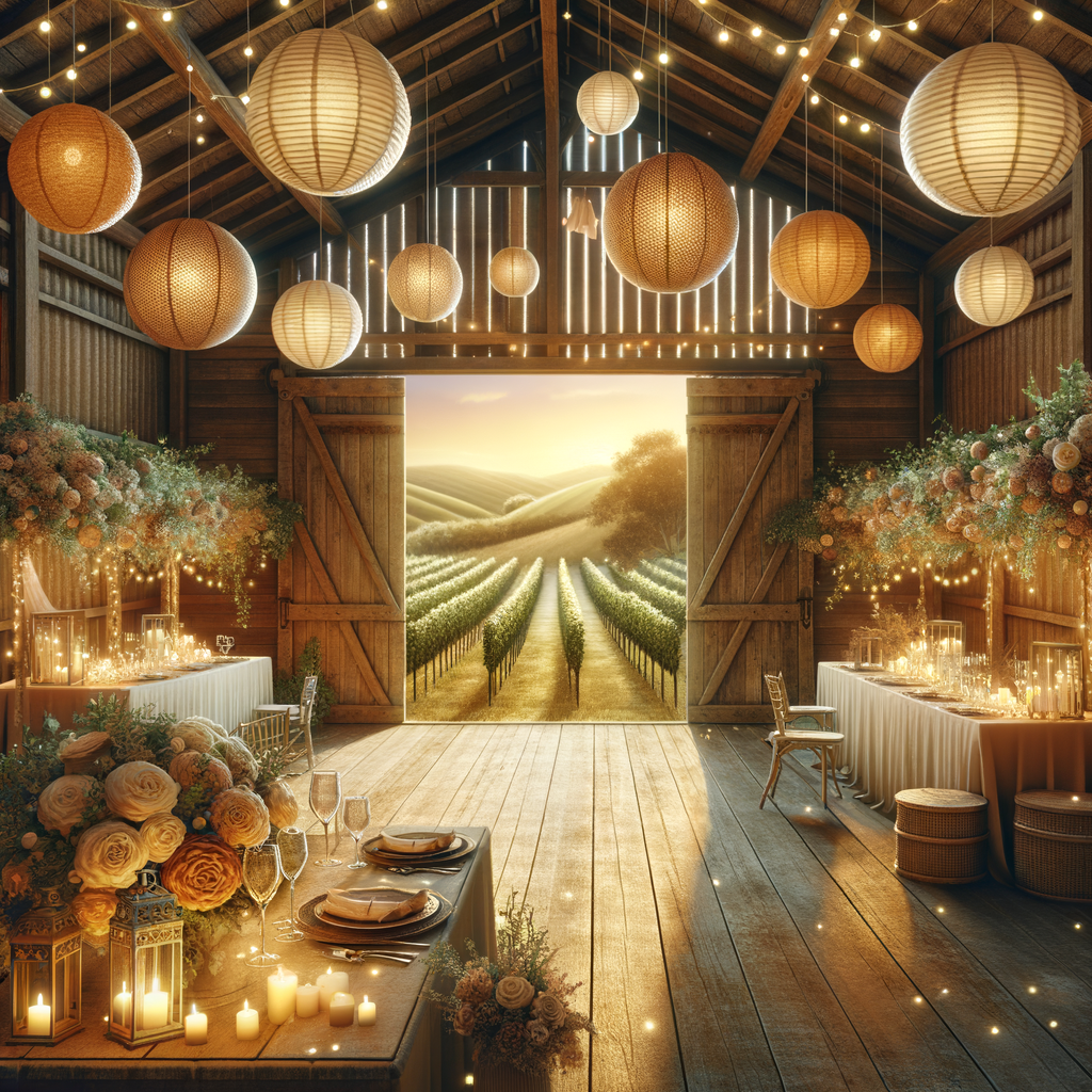 Charming Decor Ideas for Rustic Barn & Vineyard Wedding Venues