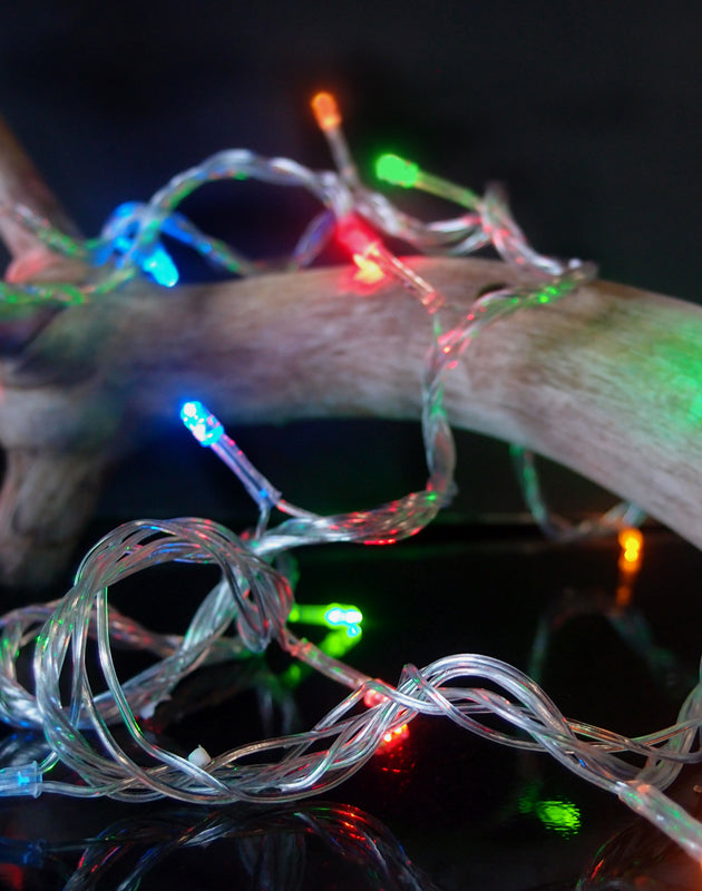 100 Multi-Color / RGB LED Polka Dot Pattern Changing String Lights