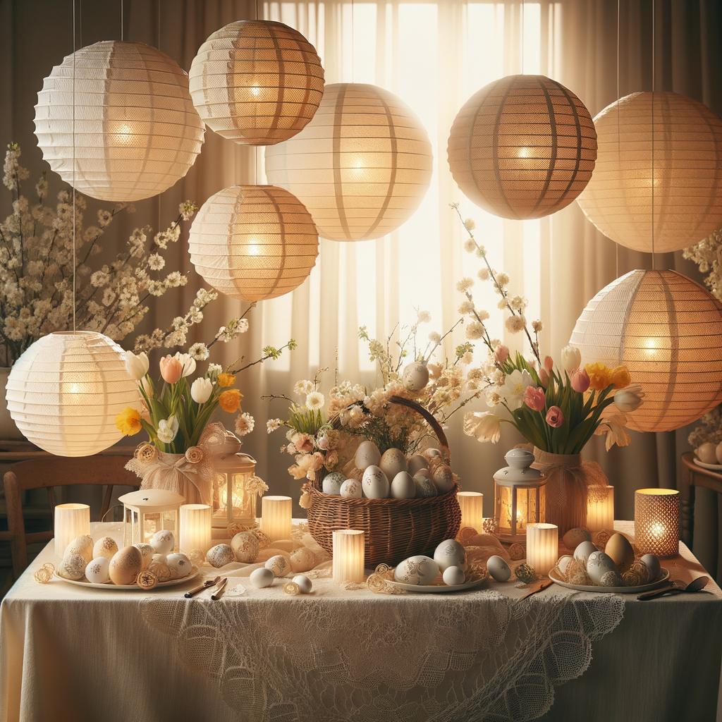 How to Use Paper Lanterns for Stunning Easter Decorations