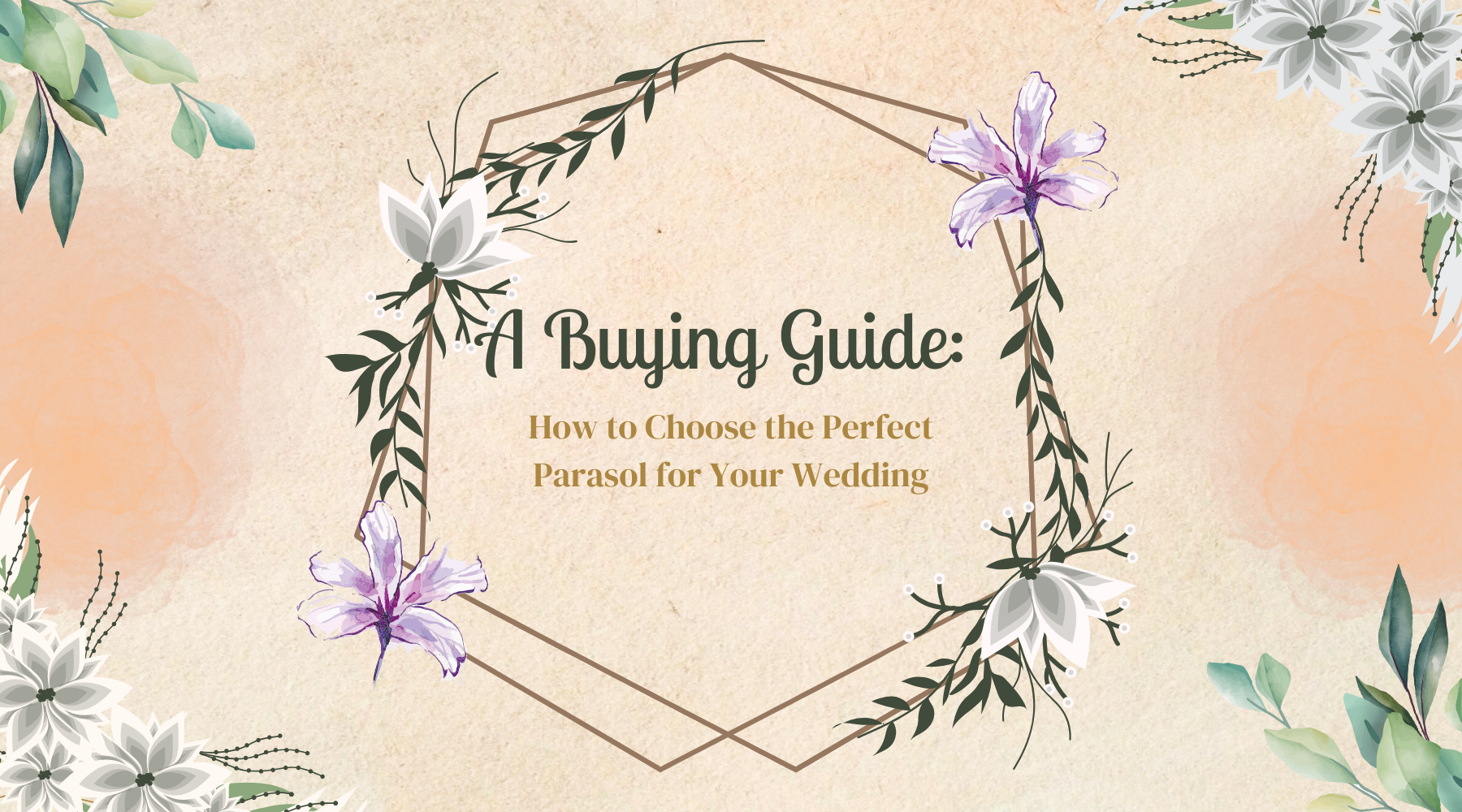 A Buying Guide: How to Choose the Perfect Parasol for Your Wedding